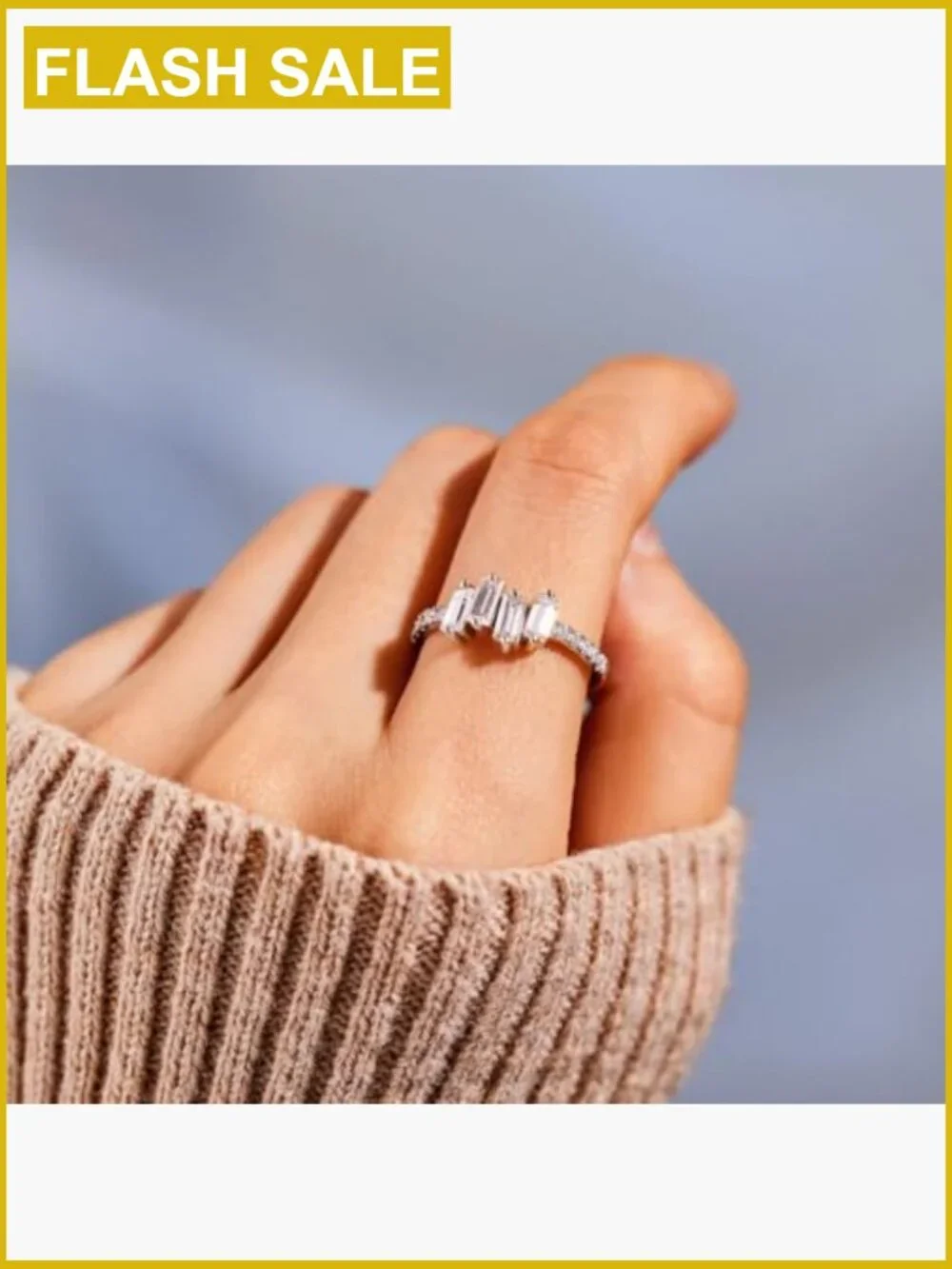 Irregular Multi-Stone Inspirational Ring for Women